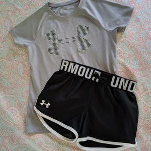 Under Armour set girls size 7/8